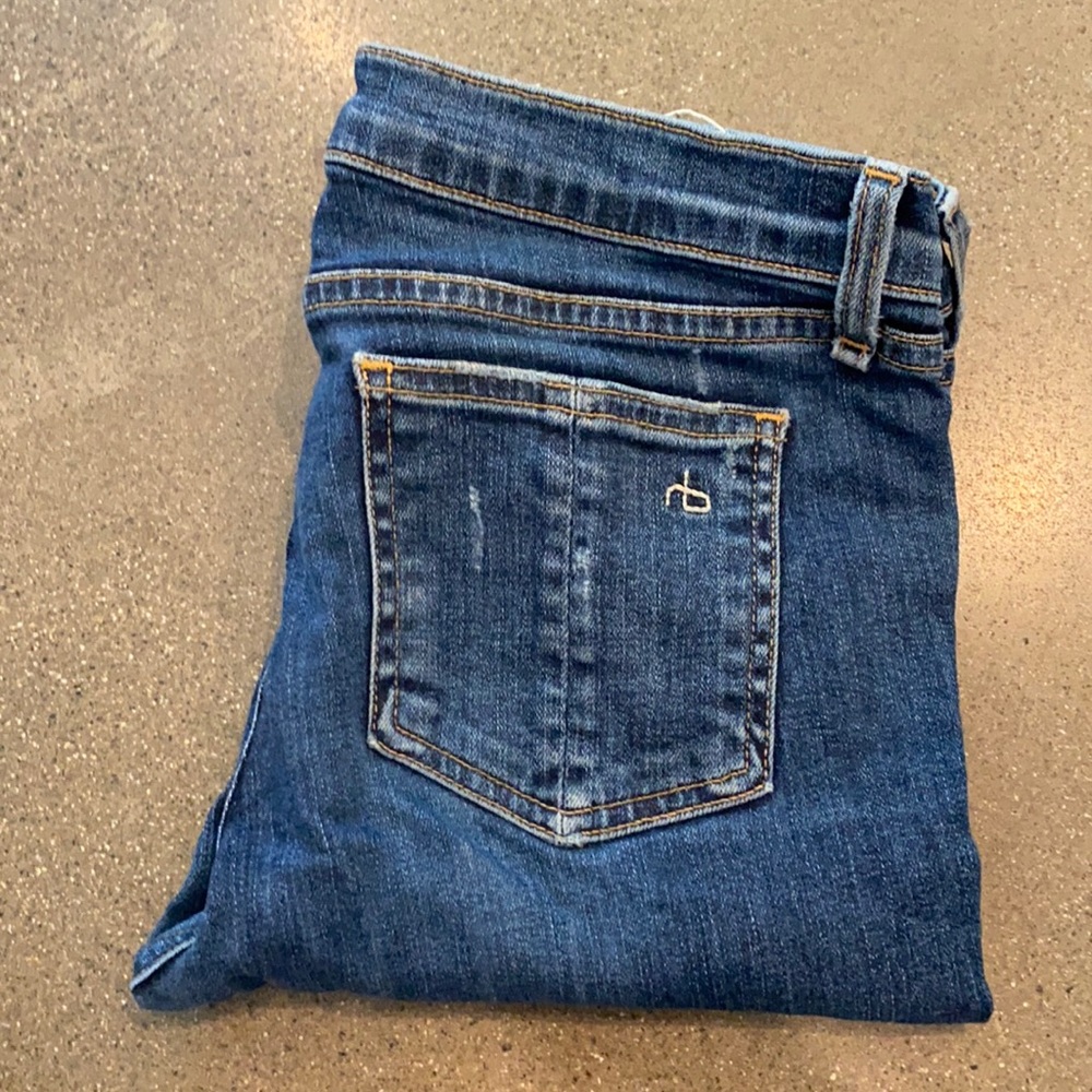 RAG & BONE SKINNY DISTRESSED JEANS 27